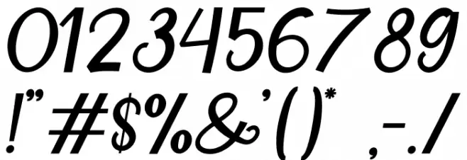 Situgintu Personal Use Schriftart Anderer Schreiben