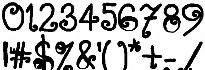 Situjuh Hand Font OTHER CHARS