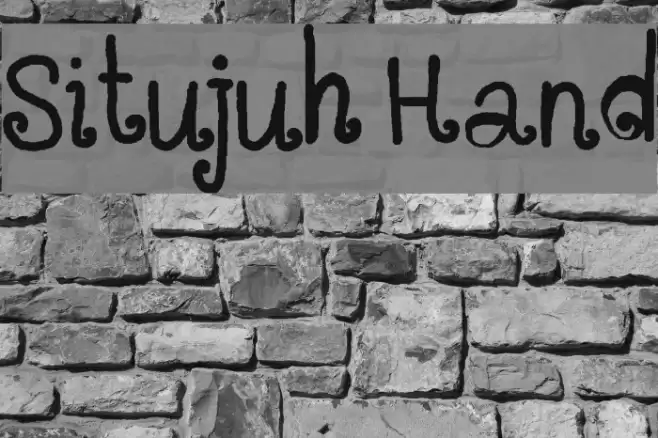 Situjuh Hand Font examples