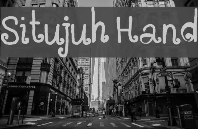 Situjuh Hand Font examples