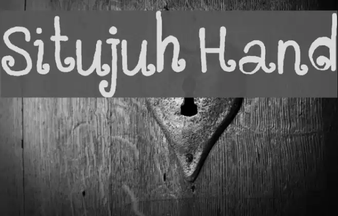 Situjuh Hand Font examples