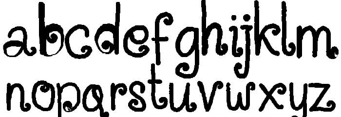 Situjuh Hand Font LOWERCASE