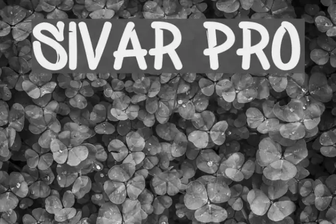 Sivar Pro Font examples