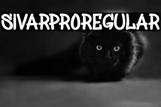 SivarProRegular Font examples