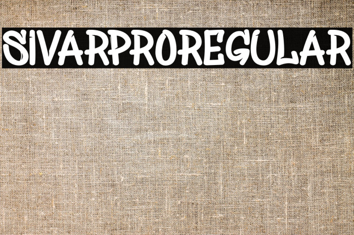 SivarProRegular Example 2