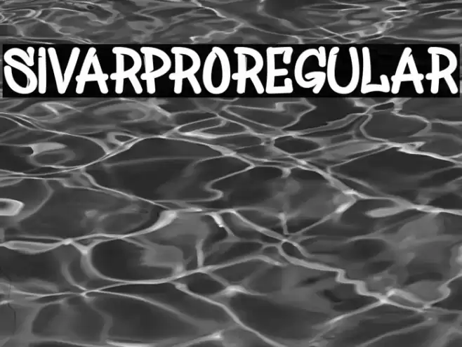 SivarProRegular Font examples