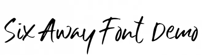 Six Away Font [Demo]  Frei Schriftart Herunterladen