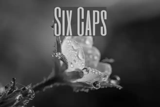 Six Caps Font examples