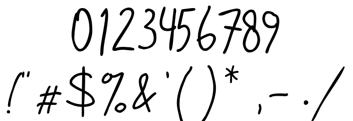 Six Thousand Font OTHER CHARS