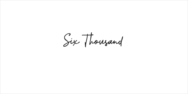 Six Thousand Logo