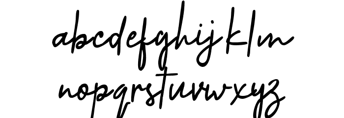 Six Thousand Font LOWERCASE