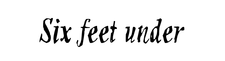 Six feet under  les polices de caractères gratuit tlcharger