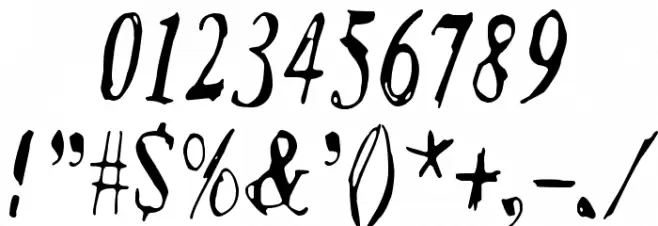 Six feet under Font OTHER CHARS