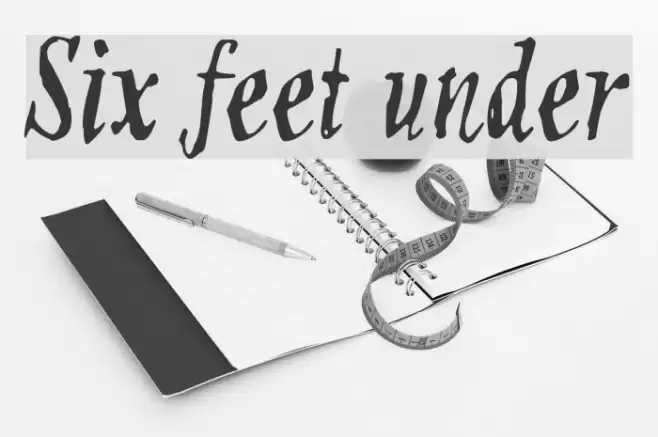Six feet under Font examples