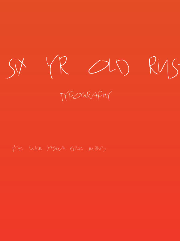 Six yr old rushed Poster