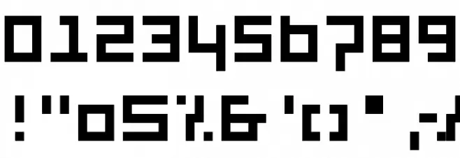 Six Font OTHER CHARS