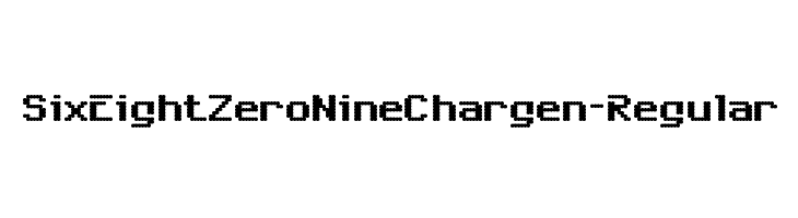 SixEightZeroNineChargen-Regular Font