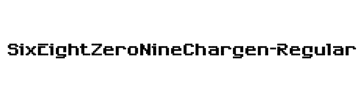 SixEightZeroNineChargen-Regular  Descarca Fonturi Gratis