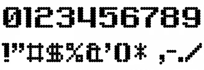 SixEightZeroNineChargen-Regular Font OTHER CHARS