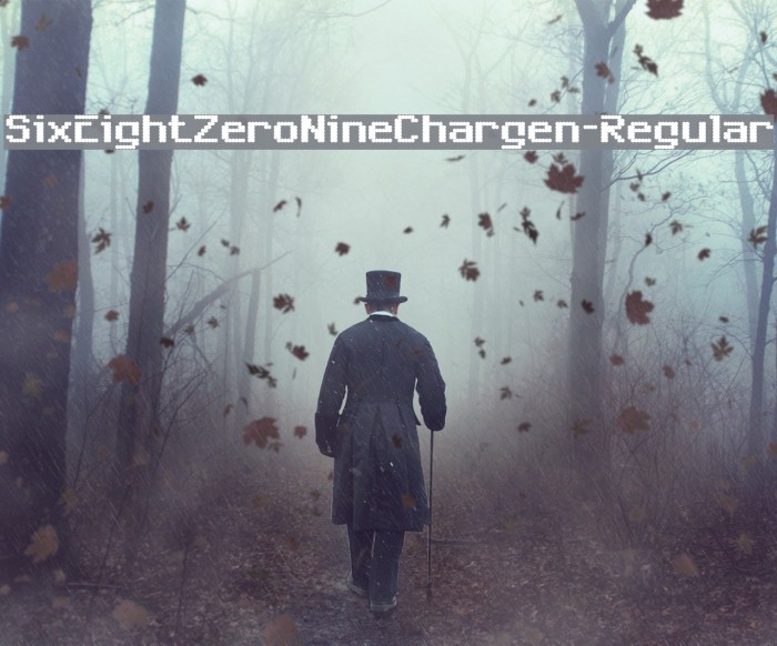 SixEightZeroNineChargen-Regular Font examples