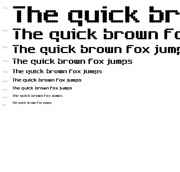 SixEightZeroNineChargen-Regular Waterfall