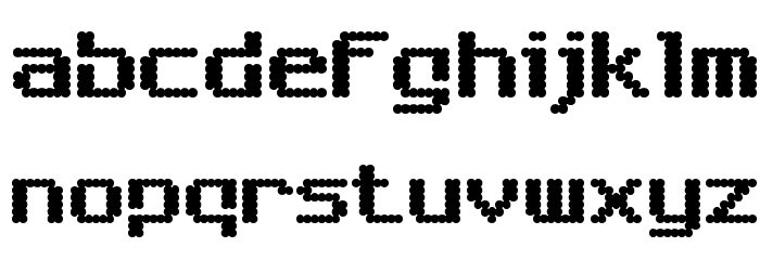 SixEightZeroNineChargen-Regular Font LOWERCASE