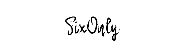 SixOnly  フリーフォントのダウンロード