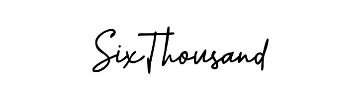 SixThousand  Frei Schriftart Herunterladen