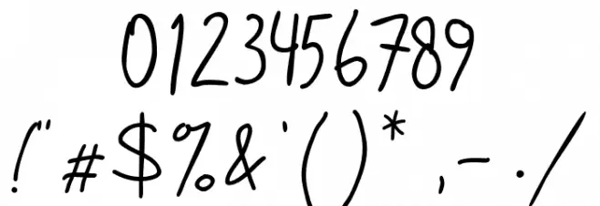 SixThousand Font OTHER CHARS