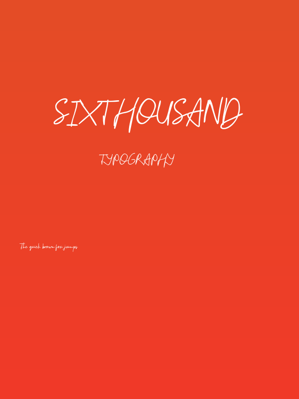 SixThousand Poster