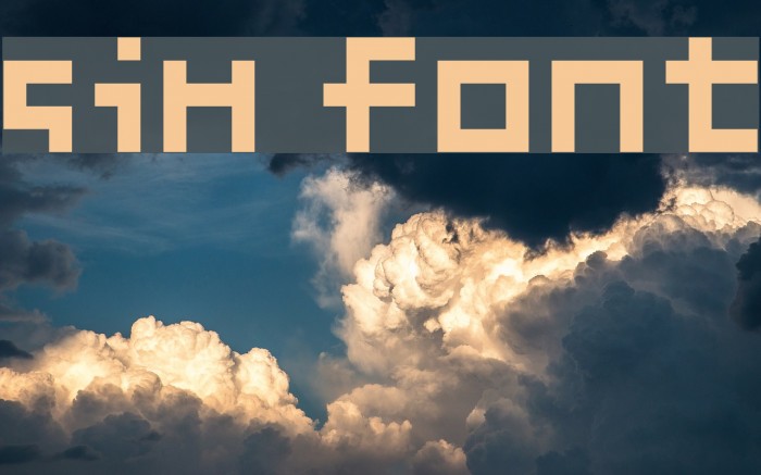 Six Font examples