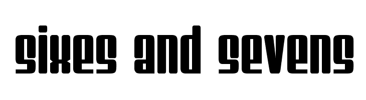Sixes And Sevens  font caratteri gratis