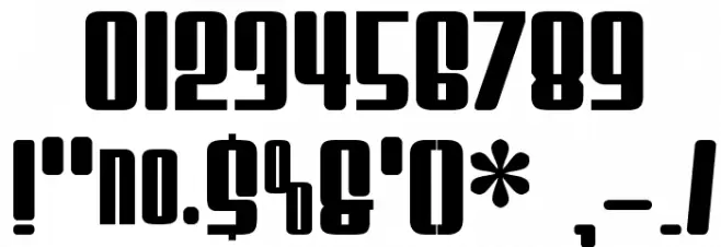 Sixes And Sevens Font OTHER CHARS