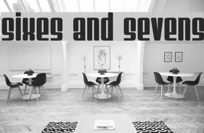 Sixes And Sevens Font examples