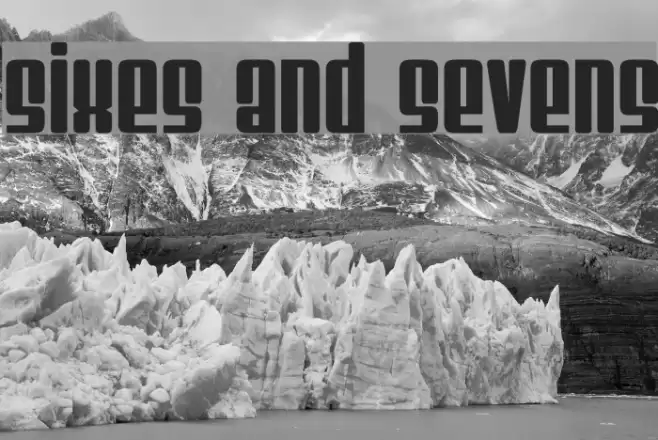 Sixes And Sevens Font examples