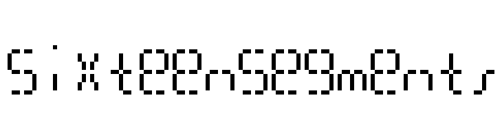 SixteenSegments  font caratteri gratis