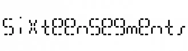 SixteenSegments  免费字体下载