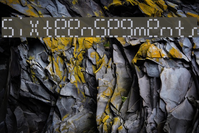 SixteenSegments Font examples