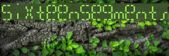 SixteenSegments Font examples