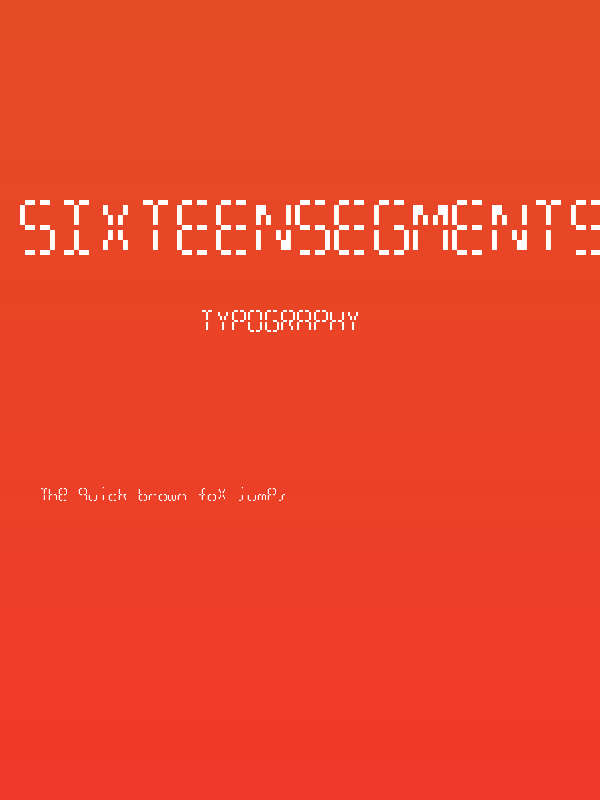 SixteenSegments Poster
