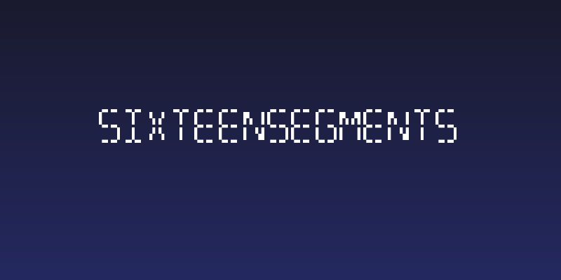 SixteenSegments Social Header
