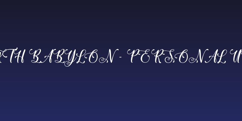 Sixth Babylon - Personal Use Social Header