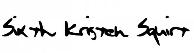 Sixth Kristen Squirt  Free Fonts Download