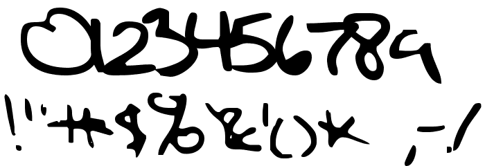 Sixth Kristen Squirt Font OTHER CHARS