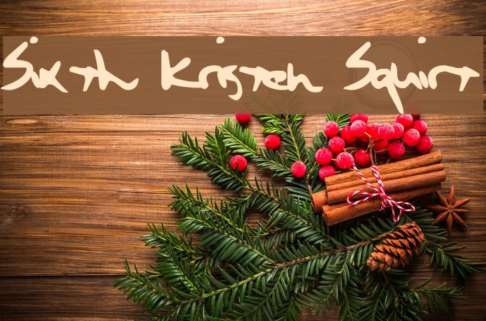 Sixth Kristen Squirt Font examples