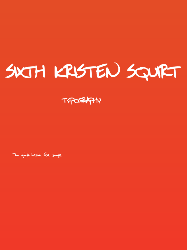 Sixth Kristen Squirt Poster