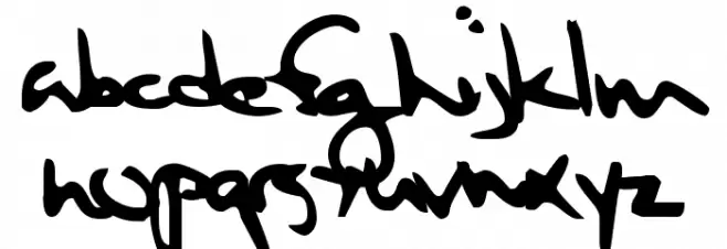 Sixth Kristen Squirt Schriftart Kleinbuchstaben