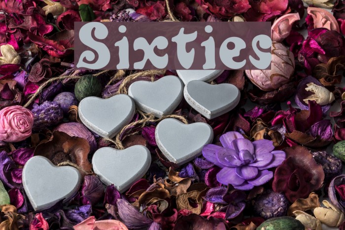 Sixties Font examples