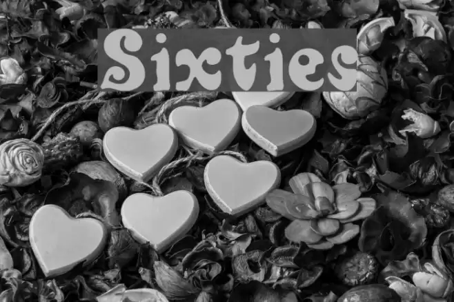 Sixties خط examples