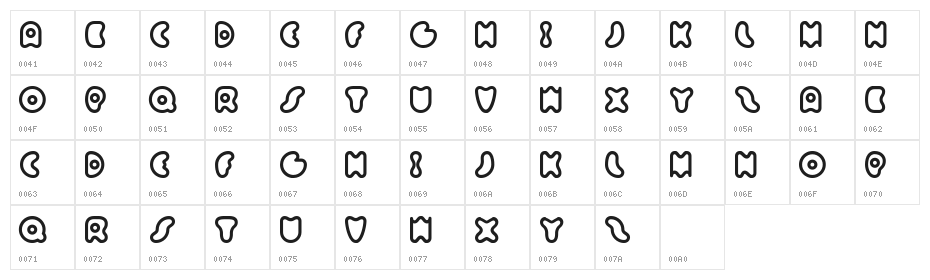 Sixty Queens Character Map